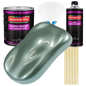 Restoration Shop Slate Green Metallic Acrylic Urethane Gallon Kit Auto Paint - Picture 1 of 5