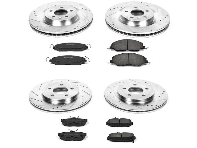 前后制动垫和转子套件适用于 2011 - 2014 年福特野马 2012 HS329ZK — 第 1/1 张图片