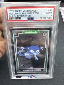 2025 Topps VeeFriends Accountable Anteater #19 Black 08/10 PSA 9  - Picture 1 of 3