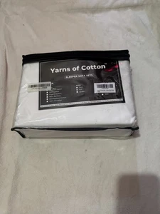Yarns Of Cotton Sleeper Sofa Full Sz White Egyptian Cotton Sheet Set 600 TC - Picture 1 of 5