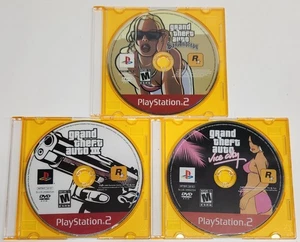 Solo discos Grand Theft Auto Vice City, SanAndreas, GTA 3 III (PS2), probados - Imagen 1 de 10