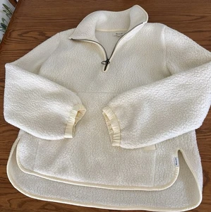 Madewell Sherpa Damen Pullover Gr. S Soft Ivory - Bild 1 von 10