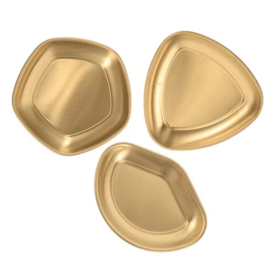  3 Stück Sojasaucen-Schalen aus Edelstahl, Saucen-Dip-Schalen, Gewürzgerichte, - Bild 1 von 4