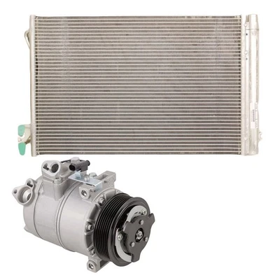 Compresor de aire acondicionado para BMW Serie 1 M 2011 cupé con condensador de aire acondicionado y secador GAP Foto 1 de 3