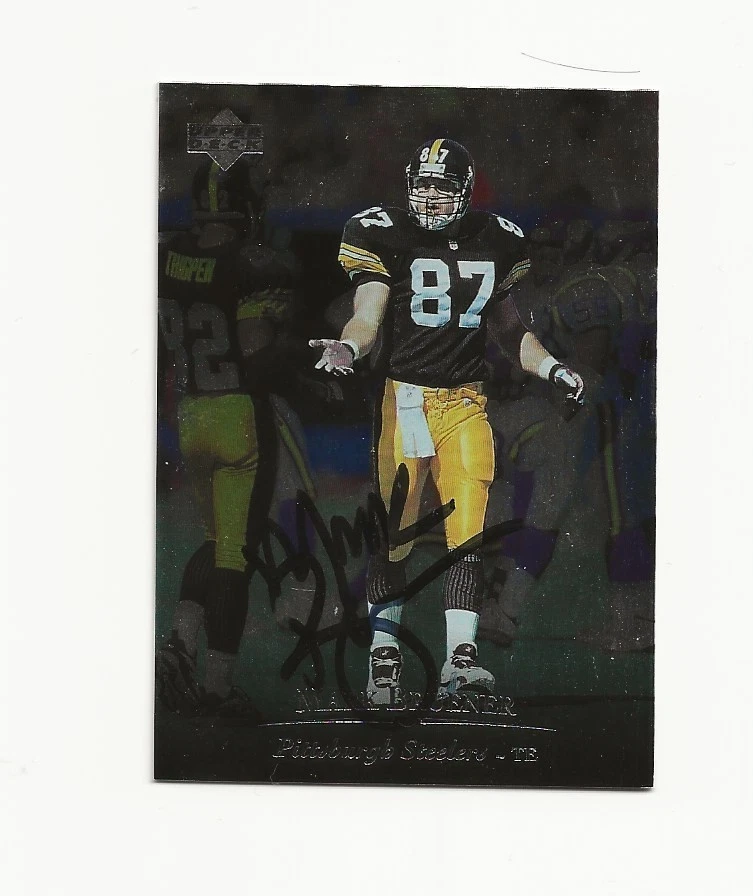 马克·布鲁纳·钢人队亲笔签名卡 — 第 1/1 张图片