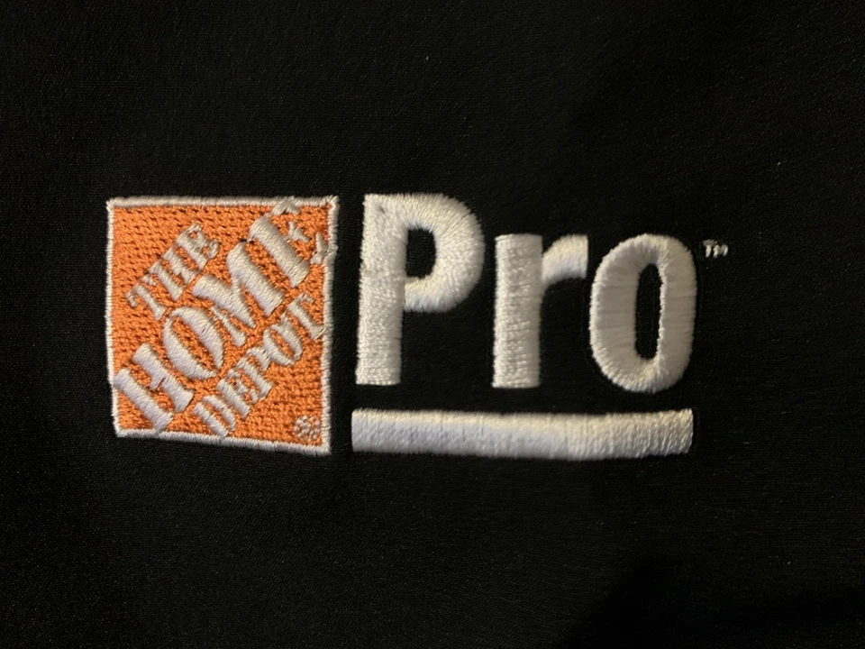 NUEVO XL Camarilla Bordada Home Depot Cremallera Completa 7 Bolsillos Carcasa Suave Forrada de Vellón Foto 1 de 4