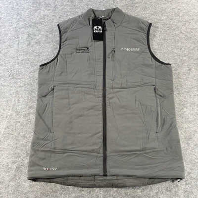 KUIU Kenai Hunting Vest Mens Large NWT Gray Company Embroidery Capital One - Image 1 of 4