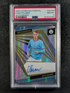 2022-23 Panini Revolution EPL COLE PALMER Auto Manchester City #A-CPM PSA 8 - Picture 1 of 3