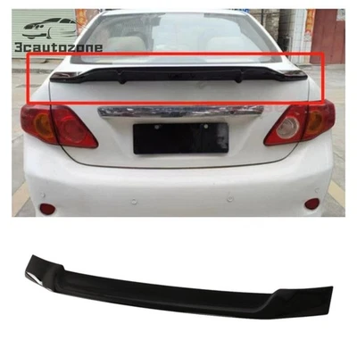 Alerón trasero estilo R negro brillante compatible con Toyota Corolla 2009-2013 Foto 1 de 4