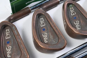 Ping Eye 2+ BeCu Irons / 3-PW+SW / Blue Dot / Stiff Flex Karsten ZZ Lite Shafts - Picture 1 of 7