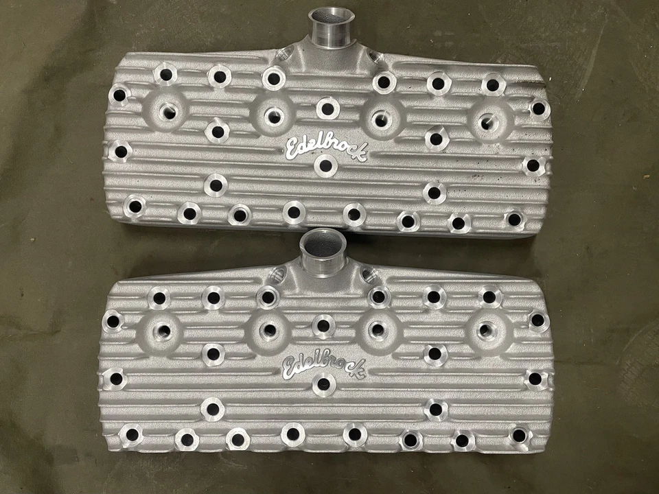 Cabezales Ford Edelbrock Flathead 24 tacos 59a 1938-1948 Hot Rod SCTA Mercury 239 221 Foto 1 de 2