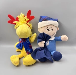 Menge 2 Kohls Cares Woodstock & Linus Plüschtier Stofftier Spielzeug Peanuts 11 Zoll - Bild 1 von 5