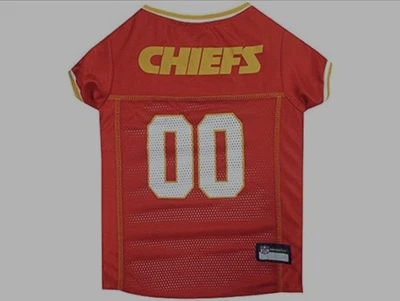 Camiseta deportiva para mascotas Pets First NFL Kansas City Chiefs con licencia - talla grande - perros y gatos Foto 1 de 4