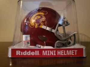 USC Trojans Mini Helmet Autographed By Jo'Quavious "Woody" Marks JSA Auth. - Picture 1 of 6