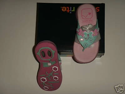 Stride Rite Nuevo en Caja Niñas Sandalia Rosa Blanca Talla 7 M Nuevo Foto 1 de 1