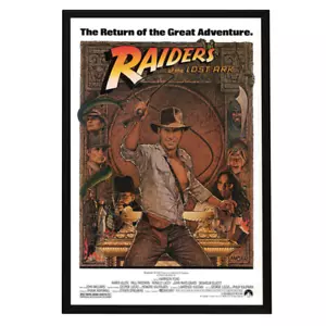 "I predatori dell'arca perduta" (1981) poster film incorniciato - Foto 1 di 2