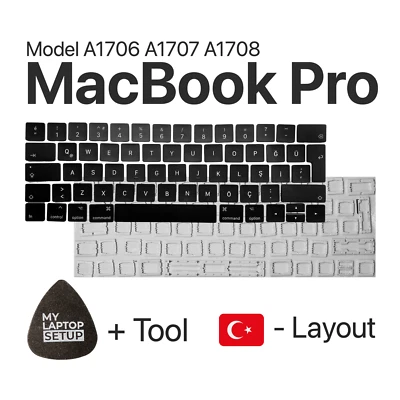 Ersatztaste für MacBook Pro (2016-2017) A1706 A1707 A1708 TR-Layout Türkisch - Bild 1 von 4