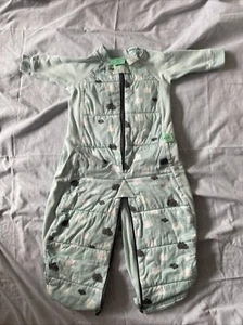 ERGOPOUCH UNISEX SZ 000-1 2-12 Months SLEEPING BAG SUIT 2.5 TOG GREEN - Picture 1 of 5