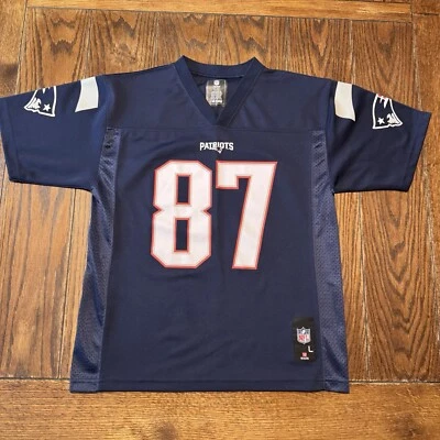 Camiseta deportiva de los New England Patriots de la NFL Rob Gronkowski juvenil talla grande azul #87 Foto 1 de 4