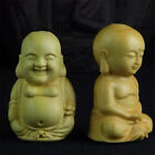 Buddha Ornaments Mini Unpainted Buddha Statues Wood Fine Workmanship Figurine