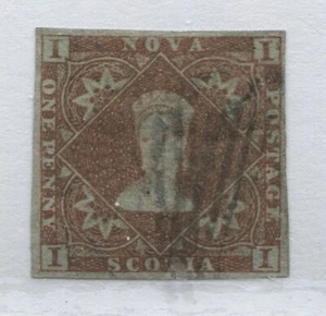 Nova Scotia QV 1853 1d used with 4 margins - Picture 1 of 1