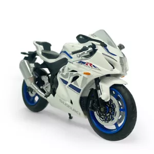 1/12 Scale Suzuki GSX-R1000 Diecast Motorcycle Model Boys Toys Kids Gifts White - Picture 1 of 11