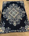 Urban Outfitters BOHO Navy Blue Pink Medallion Twin Comforter 2 Shams 66 X 90