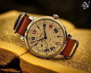 Large Wristwatches Men's Mechanical Big Watch  Russian MOLNIYA  Aviator - Picture 1 of 6