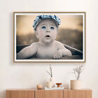 CB002 joli portrait bébé grands yeux joli (2) affiche en tissu de soie cadeau déco