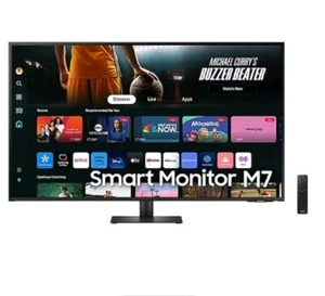 Samsung 43" M70F UHD, USB-C Smart Monitor with Speakers & Remote 43 Inch Netflix - Picture 1 of 1