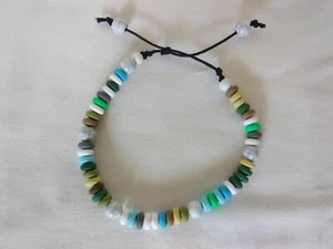 Anklet Heishi Polymer Beads  Bracelet 8-12" Jewelry US Seller New - Picture 1 of 5