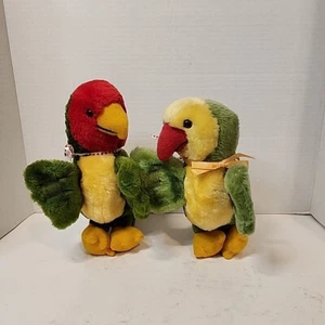 Vtg Dakin 1981 Nature Babies Love Birds Plush Set Of 2 With Tag 9" Plush  - Picture 1 of 24