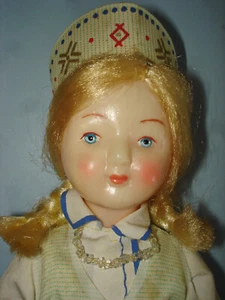 Muñeca cultural disfrazada popular rusa vintage de 12" Unión Soviética años 60-70 - Imagen 1 de 15