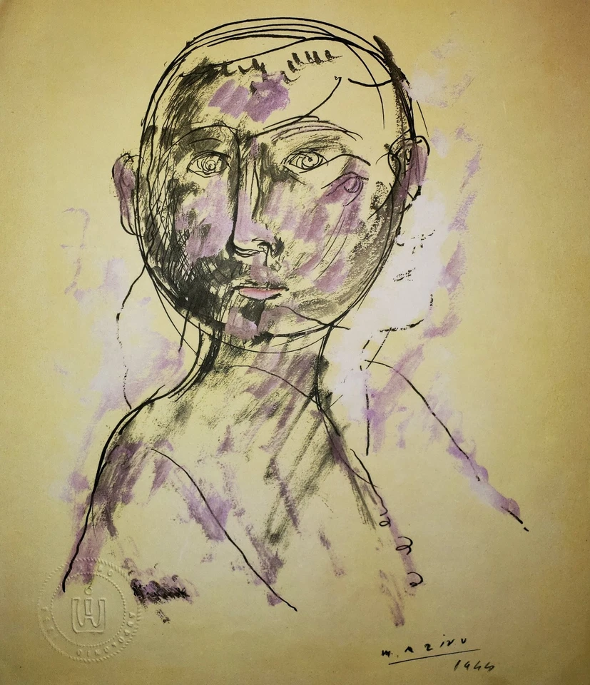 MARINO MARINI (1901 - 1980) Original SIGNED Lithograph w/ Publisher's Blindstamp - Image 1 of 4