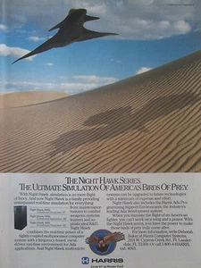 2/1989 PUB HARRIS NIGHT HAWK SERIES SIMULATION COMBAT TRAINING SYSTEMS AD - Foto 1 di 1