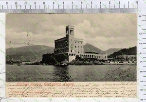 E 895) FOTO CARTOLINA CORNIGLIANO GENOVA CASTELLO RAGGIO 1908 - Picture 1 of 2