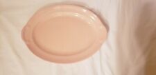 Mint Vintage 1940's T.S LuRay Pink 13" Oval Serving Platter - No Utensil Marks