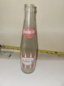 Vintage Golden Age 8 Fl Oz Beverage Soda Bottle - Picture 1 of 6