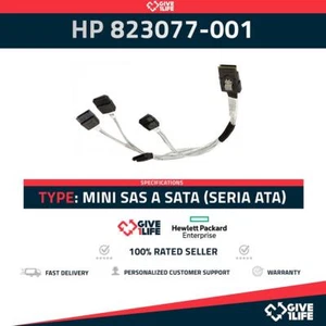 Cable Mini SAS a SATA (Serial ATA) HP 823077-001, 4 conectores - Picture 1 of 6