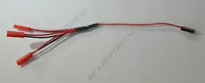 JR male servo plug to 3 JST Female plug connector adaptor for Traxxas Losi Hobao - Picture 1 of 3