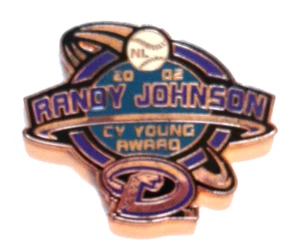 D Backs Pin Randy Johnson Pin Vintage 2002 Cy Young Award Commemorative MLB Pin - Picture 1 of 2