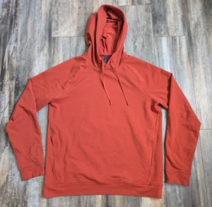 Felpa Lululemon City pullover con cappuccio French Terry rosso ruggine uomo grande arancione - Foto 1 di 7