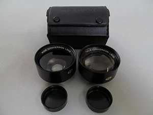 Mamiya Sekor Wide Conversion & Tele Conversion Lens Set For TL/DTL Lenses w Case - Picture 1 of 6