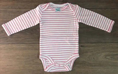 Baby Boden Pink Stripes Long Sleeve Bodysuit various sizes New