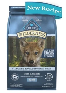 Blue Buffalo Wilderness High Protein Natural Puppy Dry Dog Food-Chicken 4.5 lbs - Picture 1 of 4
