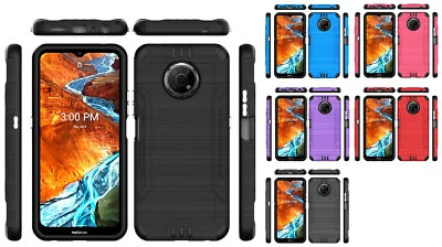 适用于诺基亚 G300 N1374DL (2021) 超薄拉丝混合保护壳 手机保护套  — 第 1/3 张图片