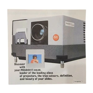 Leitz Pradovit Color Projector Brochure Pamphlet Advertisement - Picture 1 of 2