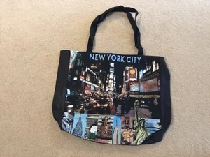 New Mill Street Design Arazzo Tela Tote Bag New York City #607G - Foto 1 di 3