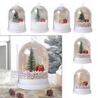 Mini Christmas Trees in Dome with Light Christmas Tabletop Decorations for Table
