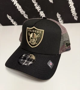 NWT New Era 9Forty Las Vegas Raiders Woodland Camo Trucker Snapback Hat OAKLAND - Picture 1 of 2
